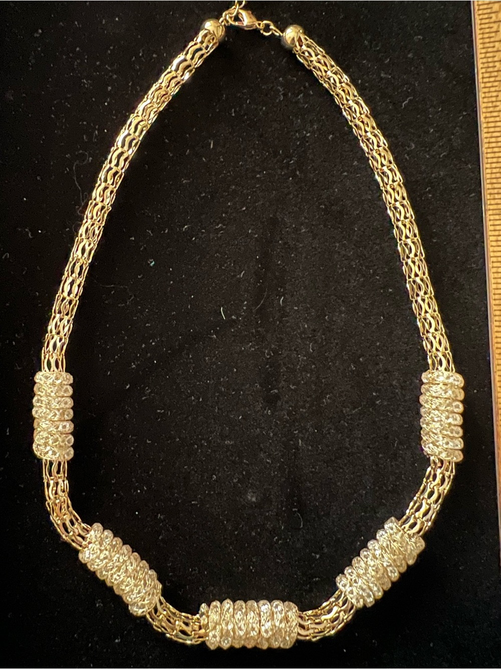 Amrita Singh Gold-Tone Statement Necklace NWT. 18 inches.